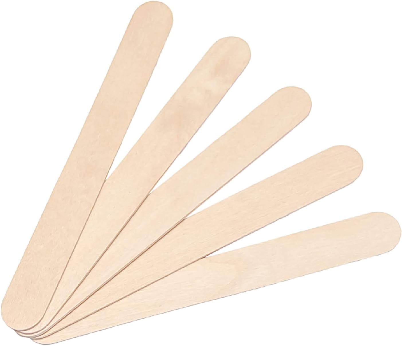 8”100Pcs Jumbo Wooden Craft Sticks Wooden Popsicle Craft Sticks Stick Treat Sticks Ice Pop Sticks for DIY Crafts，Home Art Projects, Classroom Art Supplies
