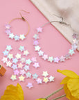 400 PCS Acrylic Star Shape Beads, Star Shape Charming Beads, Clear Acrylic 10Mm Beads for DIY Jewelry Craft Making Necklace Bracelet Supplies (4 Pack X 100 PCS)