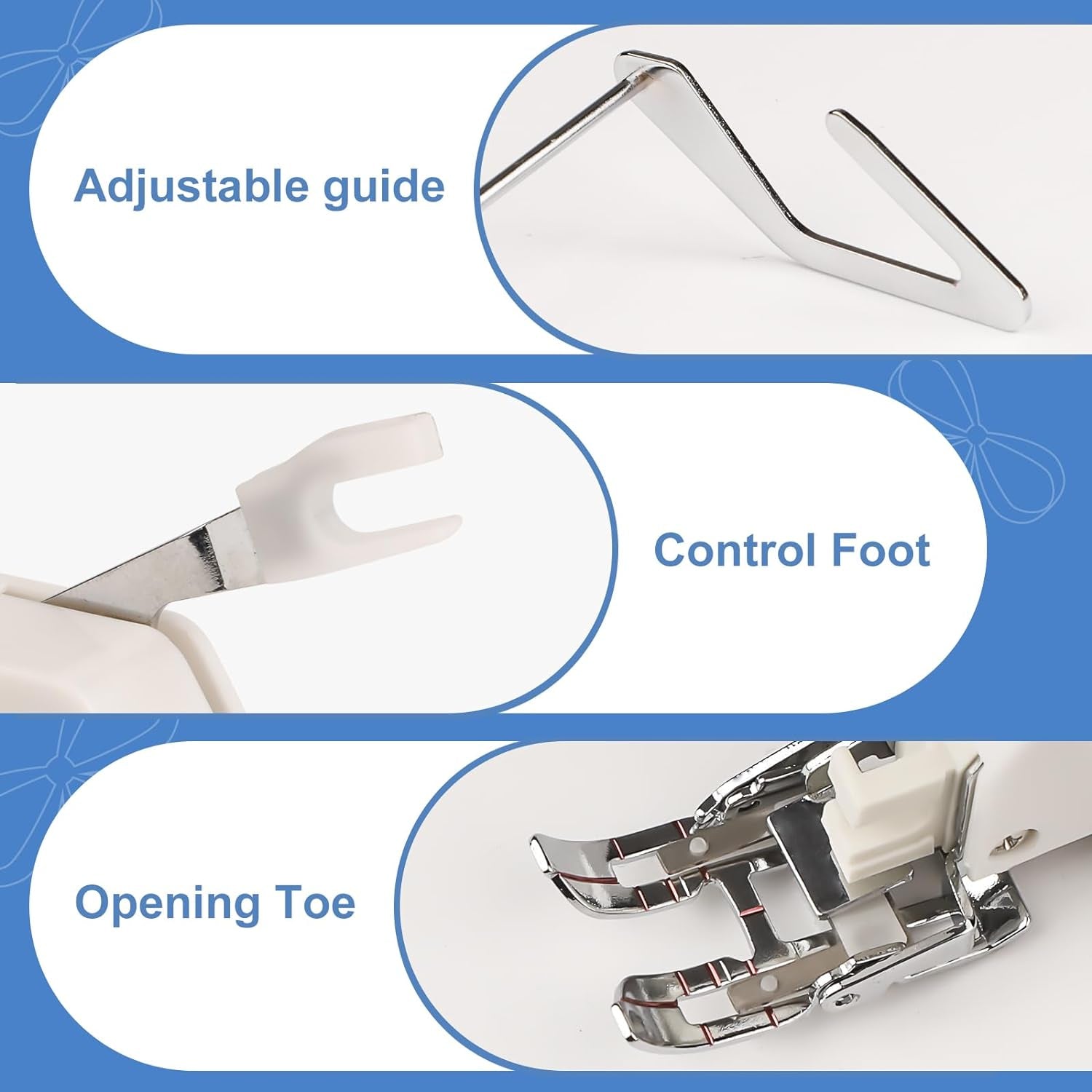 Presser Foot Open Toe Walking Foot Quilting and Sewing Thick Fabrics Compatible with Brother Sewing Machine F033N F033 XC2214002 for Brother Walking Foot Sewing Machine