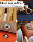 Leather Snaps and Fasteners Kit, Snap Button Kit Snaps Press Pliers and 15Mm Metal Leather Buttons, 40Sets 4Colors Leather Snaps for Fabric, Clothes, Jackets, Purse, Belts, Bags, Leather Snaps