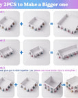Adjustable Mold Housing for Silicone Molds Making, Silicone Mold for Resin Mold Making Silicone Rubber, Plastic Housing Frame for DIY Resin Molds, Candle Molds, Soap Molds Making