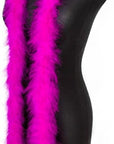 Wanruida 2 Yards 20G Rose Fluffy Marabou Feather Boa for DIY Craft Sewing Trim Home Wedding Party Christmas Decoration