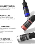 Alcohol Ink Set, 30 Bottles Vibrant Colors Concentrated Alcohol-Based Ink, Metal Dyes, for Resin Petri Dish Making, Epoxy Resin Art, Tumbler Cup Making,Painting, 10Ml /Each