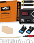 Wood Burning Kit, Wood Burning Tool, Adjustable Temperature Pyrography Pen Kit, Professional Wood Burner Tool Kit for Adults and Beginners Christmas Gift, Dual Pen, Use Voltage 110V