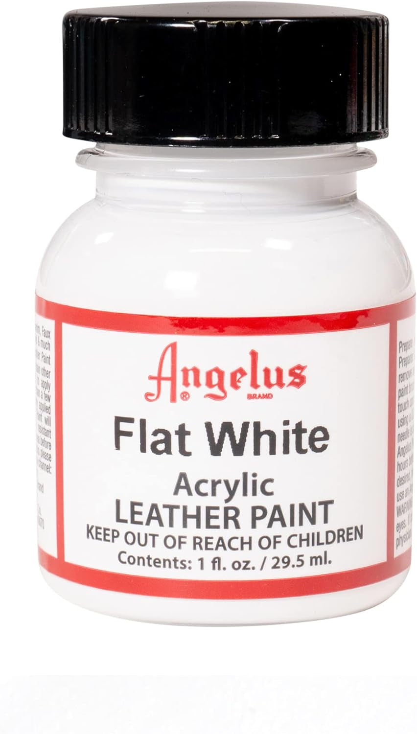 Flat White Acrylic Leather Paint 1Oz