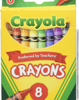 Crayons, 8 Count (Case of 48)