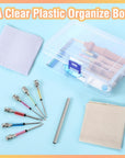 35 Pcs Punch Needle Kit, Punch Needle Tool Adjustable Punch Needle Embroidery Kits Include Wooden Handle Embroidery Pen Set, Big Eye Needles, Punch Needle Cloth - Stocking Stuffers for Adults Beginne
