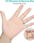 Invisible Ring Size Adjuster for Loose Rings Ring Adjuster Sizer Fit Thin Rings with Jewelry Polishing Cloth