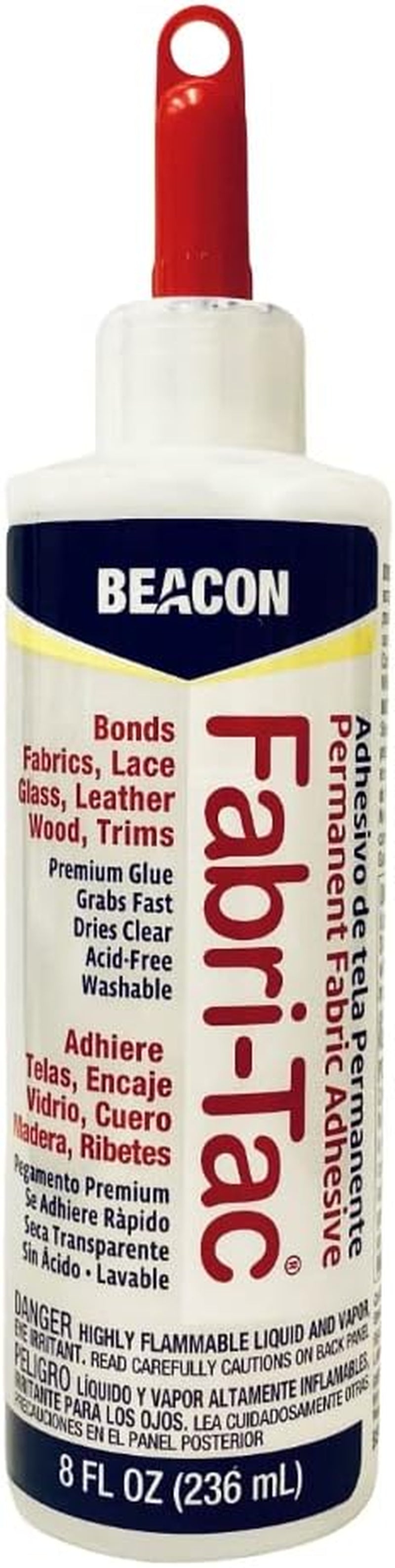 Fabri-Tac Permanent Adhesive, 8 Ounce the Glue Gun in a Bottle !