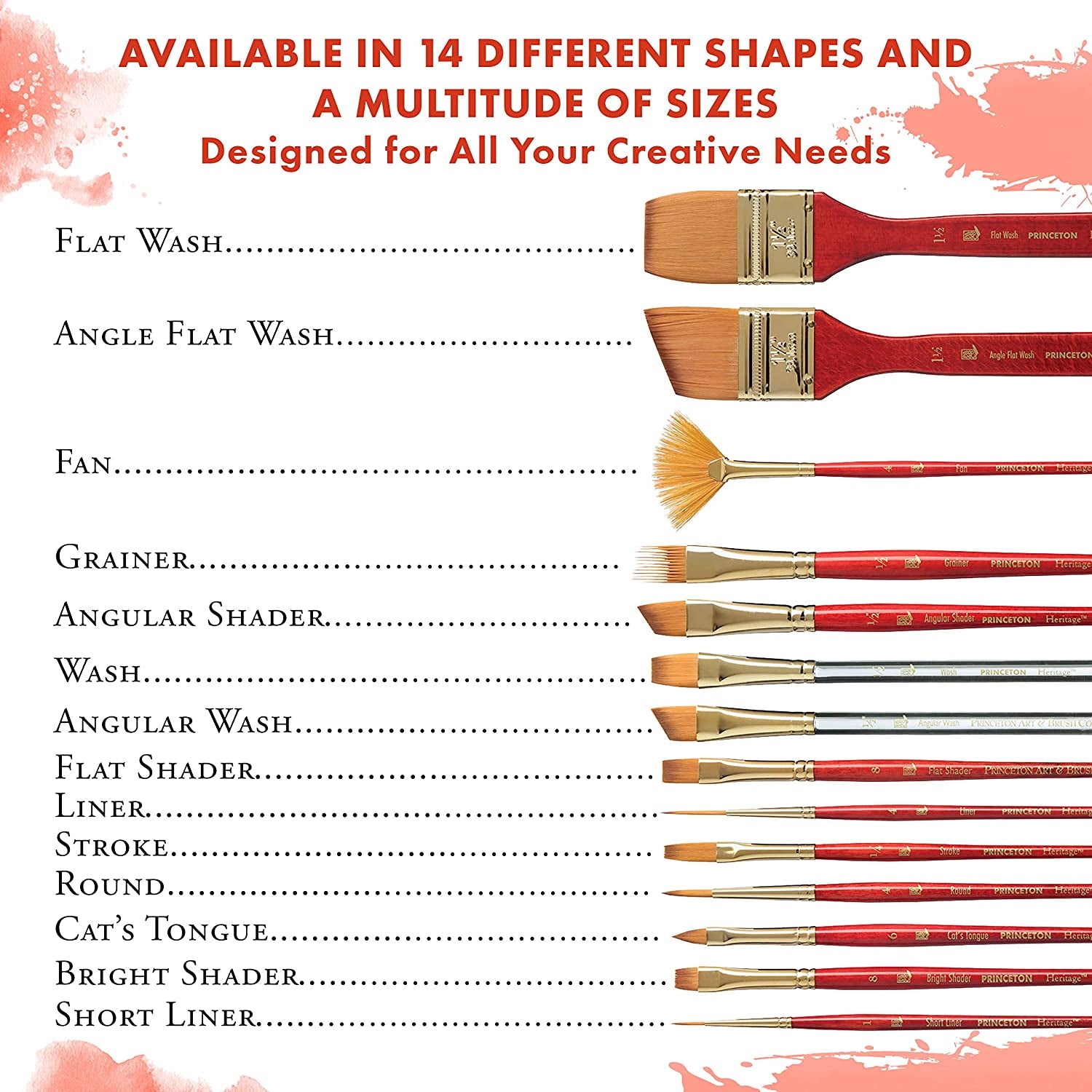 Series 4050 Synthetic Sable Watercolor Brushes, Size 16, 16 Short Handle Round