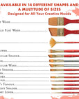 Series 4050 Synthetic Sable Watercolor Brushes, Size 16, 16 Short Handle Round