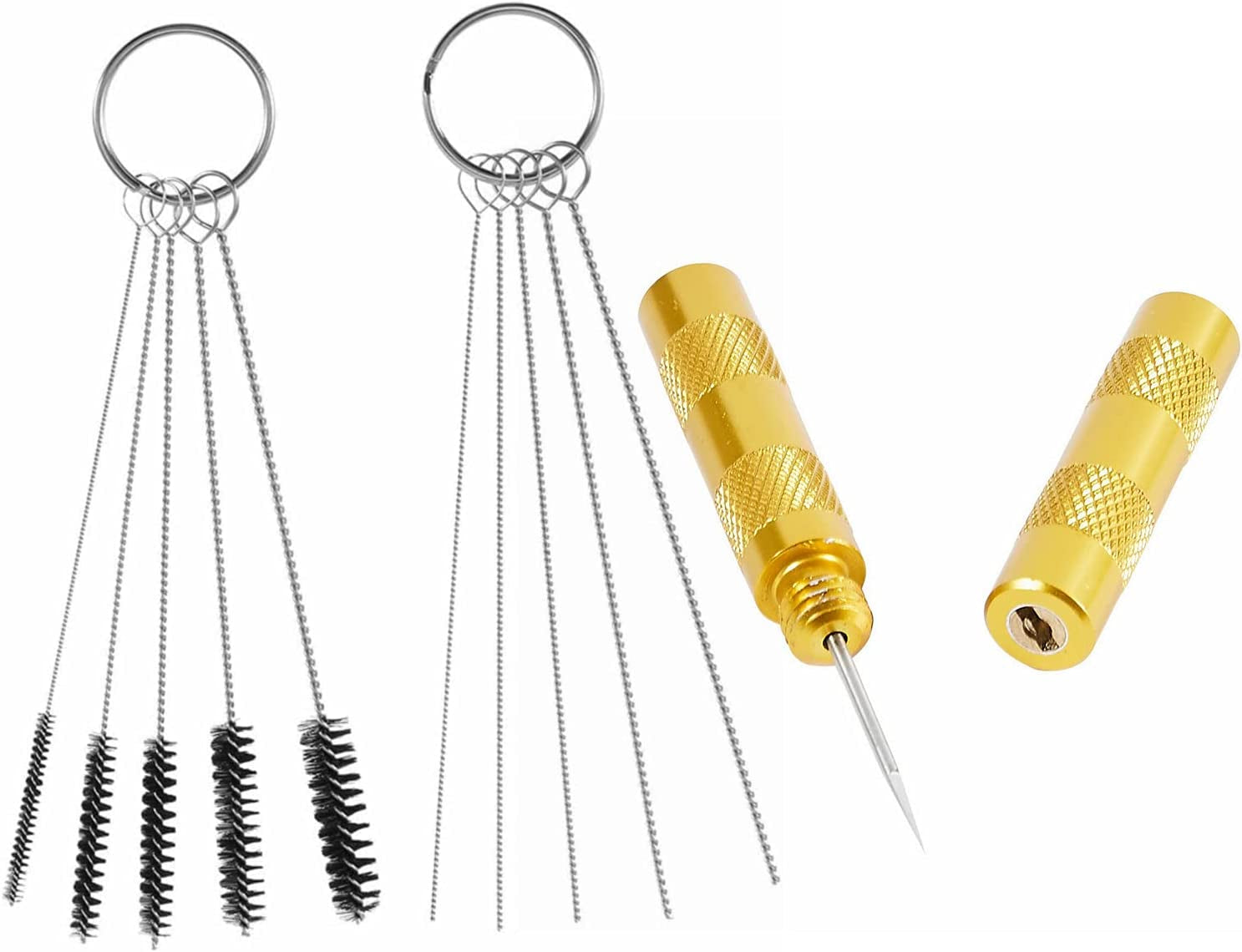 3 Set Airbrush Spray Cleaning Repair Tool Kit Stainless Steel Needle Brush Set