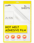 Hot Melt Adhesive Film Fabric Repair Iron-On Patch Hemming Decorating Clothing Fix Crafts Labeling Durable Washable Easy Application for Textiles Five Large Sheets for Multiple Uses