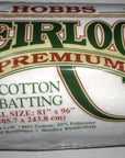HL72 Batting Heirloom Premium Cotton Blend, 72" X 90"