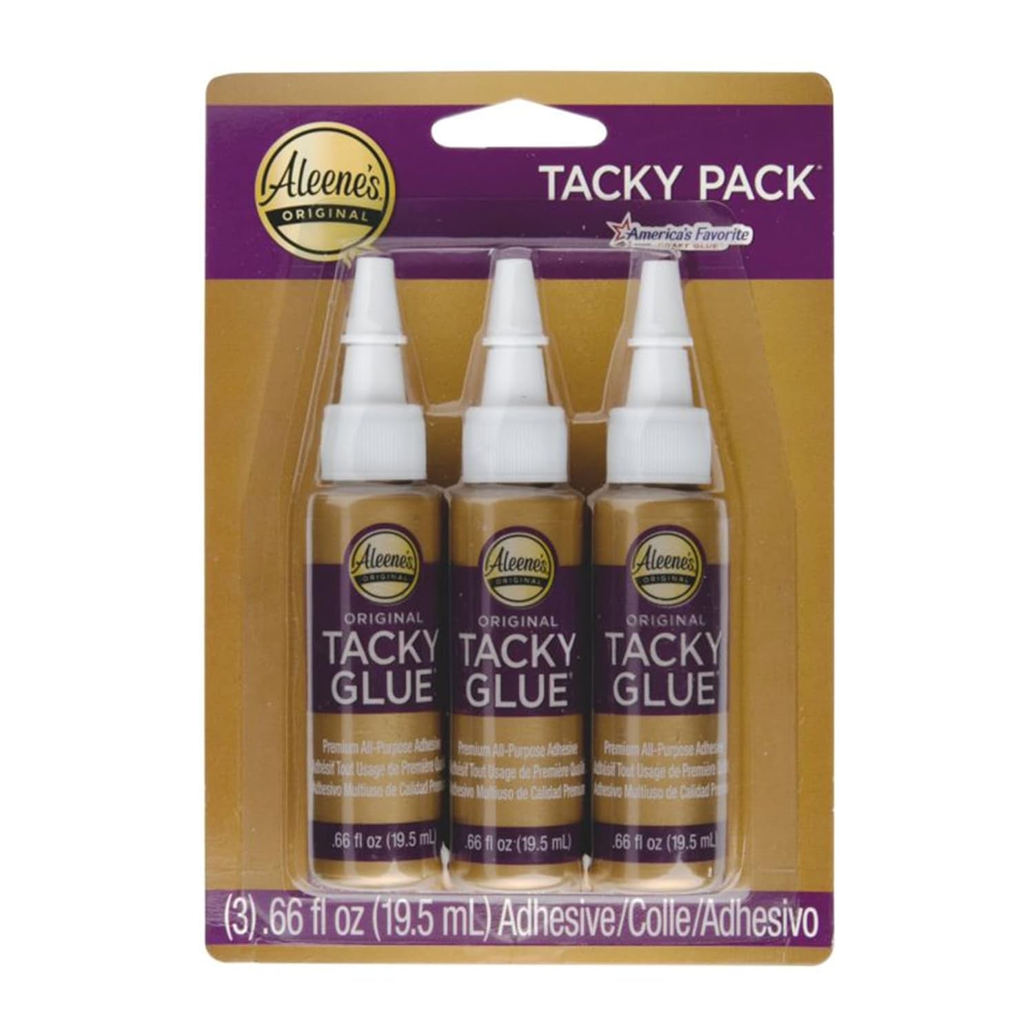 Original 2 Fl. Oz. 6-Pack, America&#39;S Favorite Tacky Glue, 6 Pack, Ideal for Slime, Crafts and School Projects
