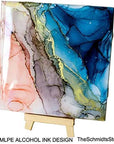 12 Pack of Glossy White Glazed Ceramic Tiles for Alcohol Ink Painting, Decorating, Arts & Crafts, 4.25 X 4.25 Inch Square, Ready-To-Paint Ceramics