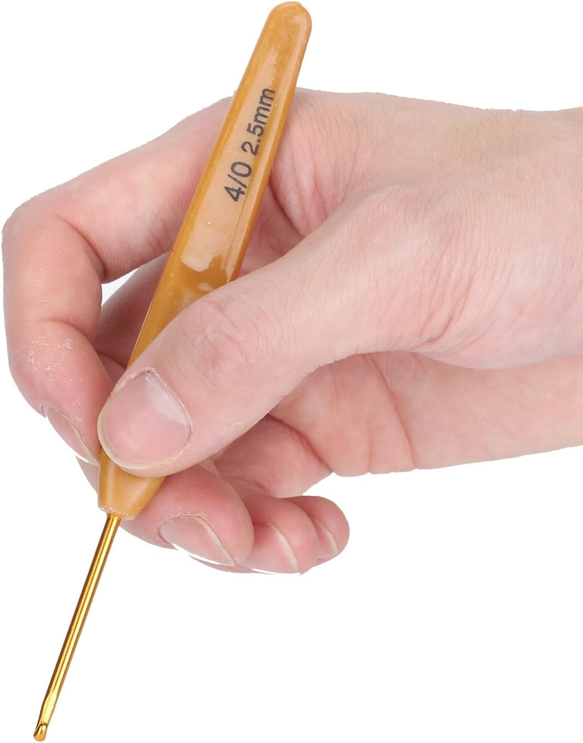 Crochet Hooks Sets 8Pcs Soft Touch Crochet Hooks Aluminum Ergonomic Knitting Needles Set for Crocheting Yarn Craft 2.5-6Mm