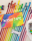 40 Rolls Washi Tape Set, Decorative Masking DIY Plain Washi Tapes for Children and Gifts Warpping (MIX)