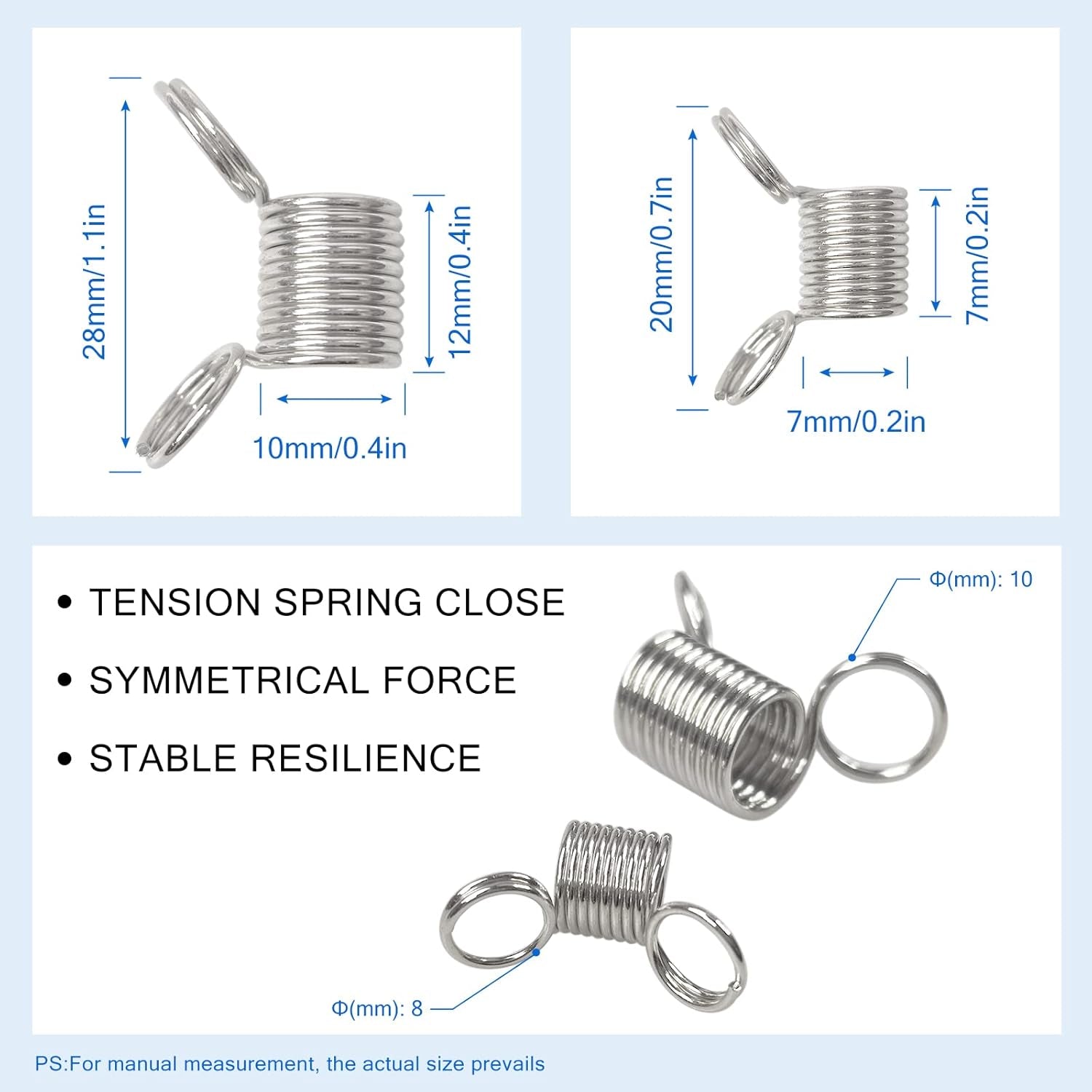14 Pcs Bead Stoppers, 6 Large Nd 8 Small for Jewelry Making Kumihimo Creative Bead Wire Ends to Prevent Beads from Falling
