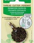 Thread Cutter Pendant Antique Gold, 1