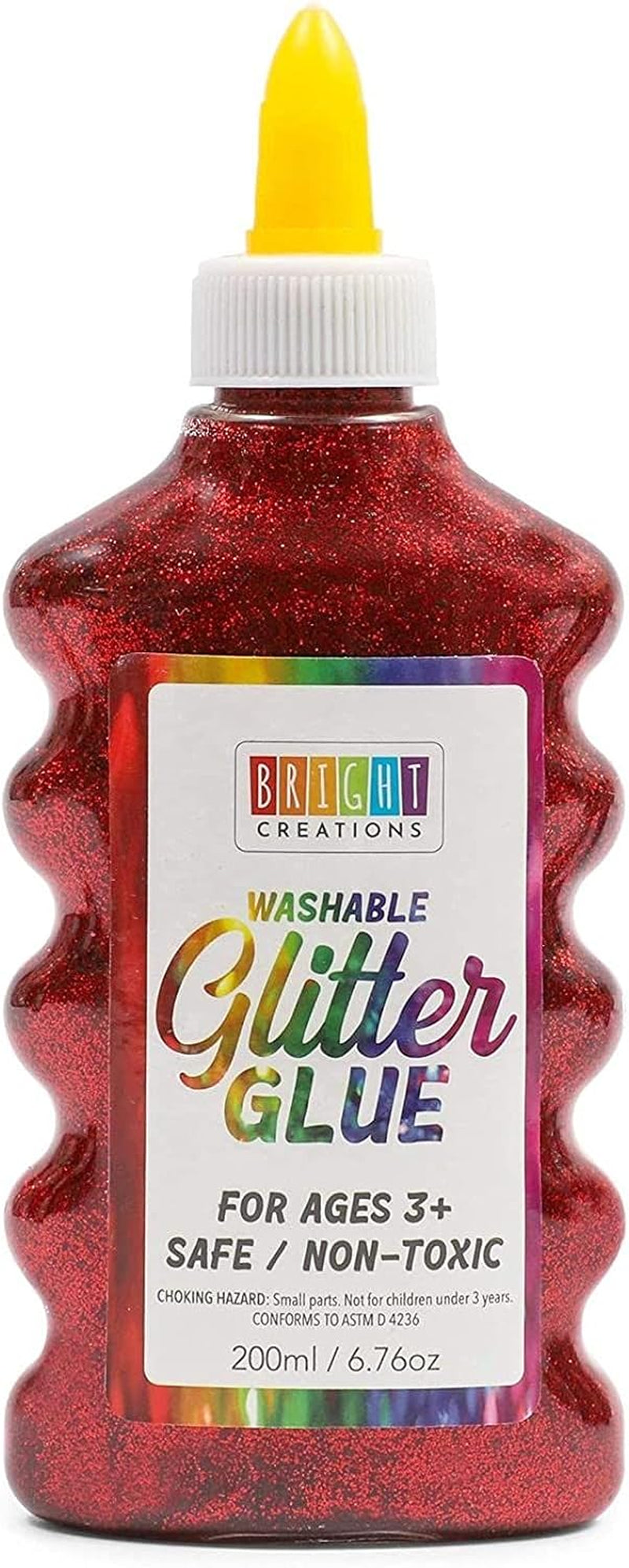 Glue with Glitter for Arts and Crafts, 8 Colors (6.76 Oz, 8 Pack)