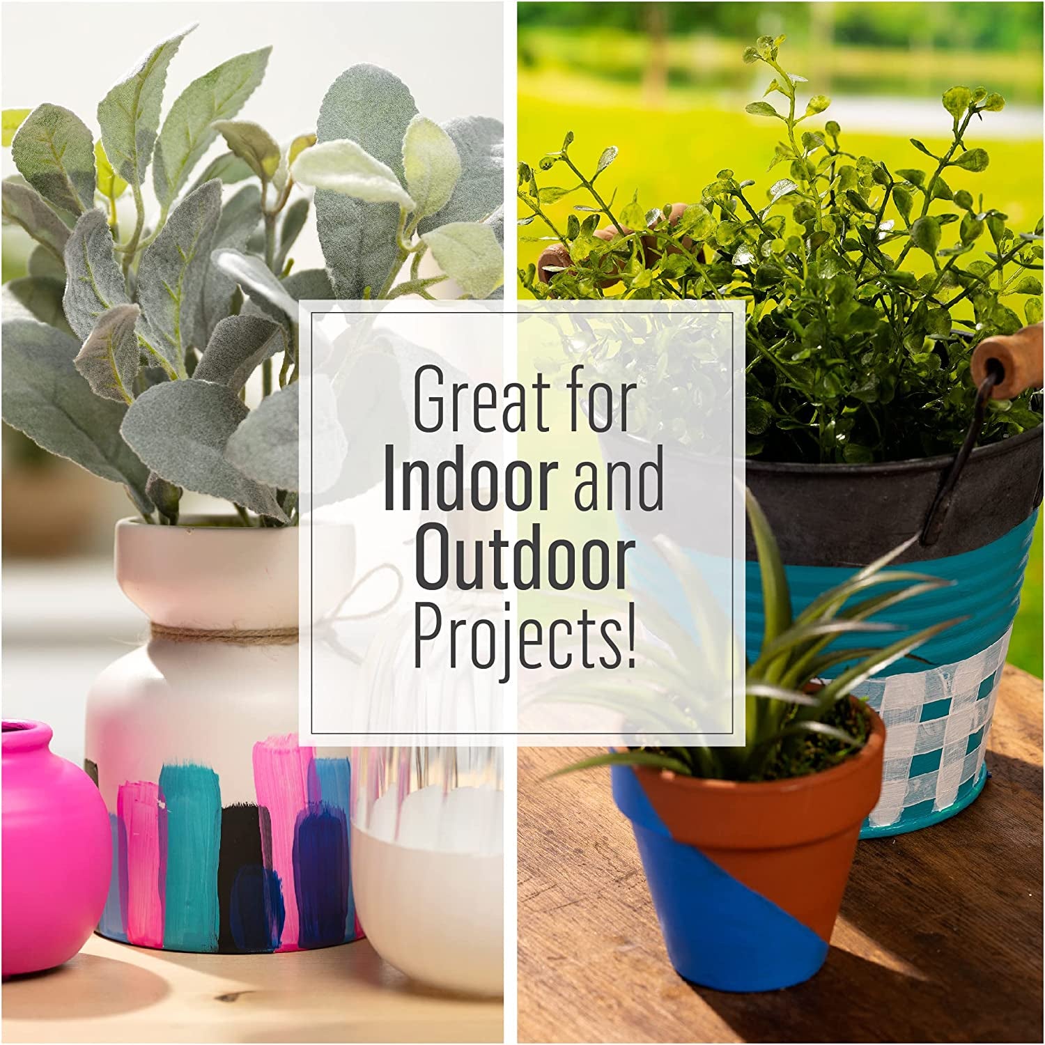 PROMO830 Multi Satin Finish Acrylic Craft Paint Set Designed for Beginners and Artists, Non-Toxic Formula That Works on All Surfaces, 2 Oz, 2 Fl Oz (Pack of 12), 12 Colors May Vary, 24