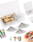 Needle Felting Tools - 134Pcs Felting Kits for Beginners Adults, 3 Sizes 102 Pcs Wool Felting Needles & 3 Wooden Handle for Making Felt Animals Doll Painting Handicraft Gifts