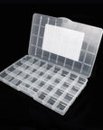 32 Grids Clear Plastic Organizer Box, Craft Storage Container for Beads Organizer, Art DIY, Crafts Jewelry Storage, Fishing Tackles, Rock Collection, 2 Pack