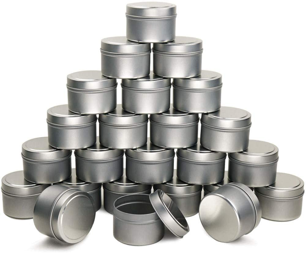 Candle Tin 24 Piece, 4 Oz, for Candle Making
