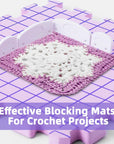 Blocking Mats for Knitting, Extra Thick Crochet Blocking Mats for Crochet Projects, Blocking Mats Boards for Crochet Projects with 150 T-Pins and Storage Bag for Knitting Supplies