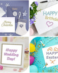 Outline Markers Pens, 8 Colors Double Line Markers Sel-Outline Metallic Markers Shimmer Markers for Art, Christmas, Greeting Cards, DIY, Scrapbook, Easter Egg