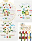 Get Started with Embroidery Basic Stitch Kit for Beginners with 28 Different Stitches and 2 Plant & Home Themes - Perfect for Craft Lovers!