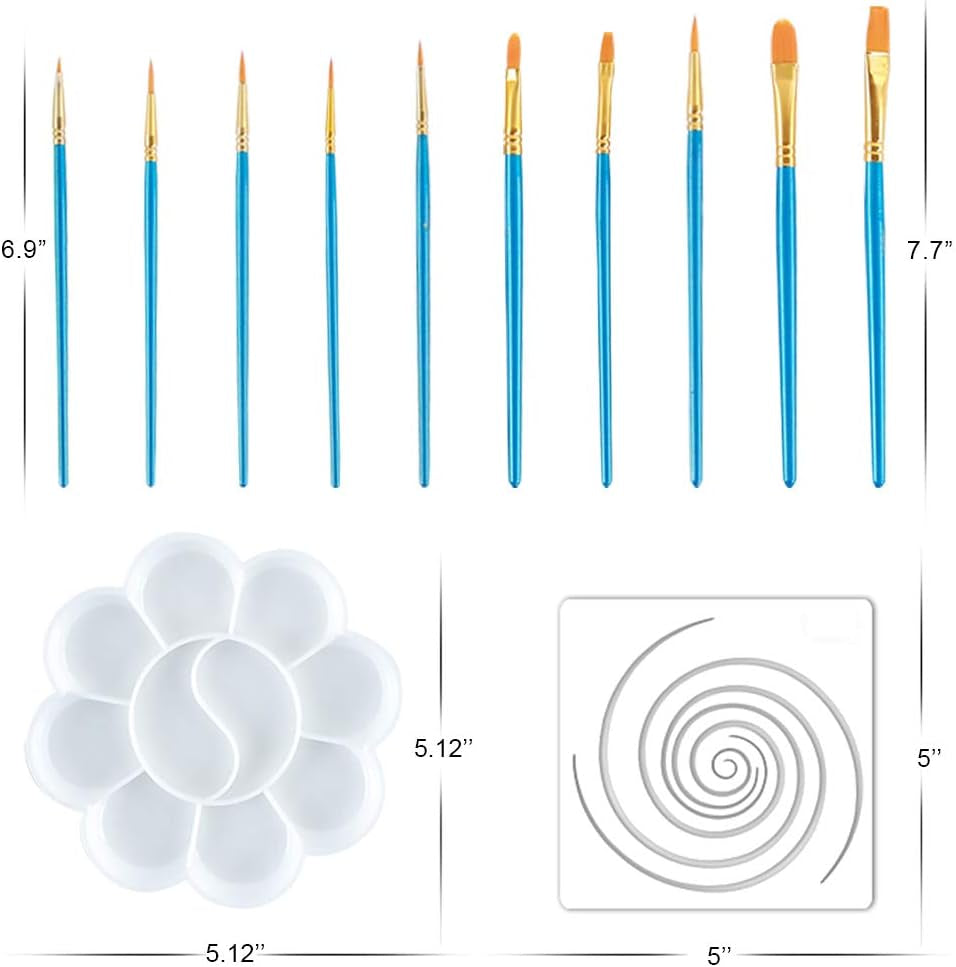 53PCS Mandala Dotting Tools Set for Painting Rocks,Mandella Art and Drafting Art Supplies