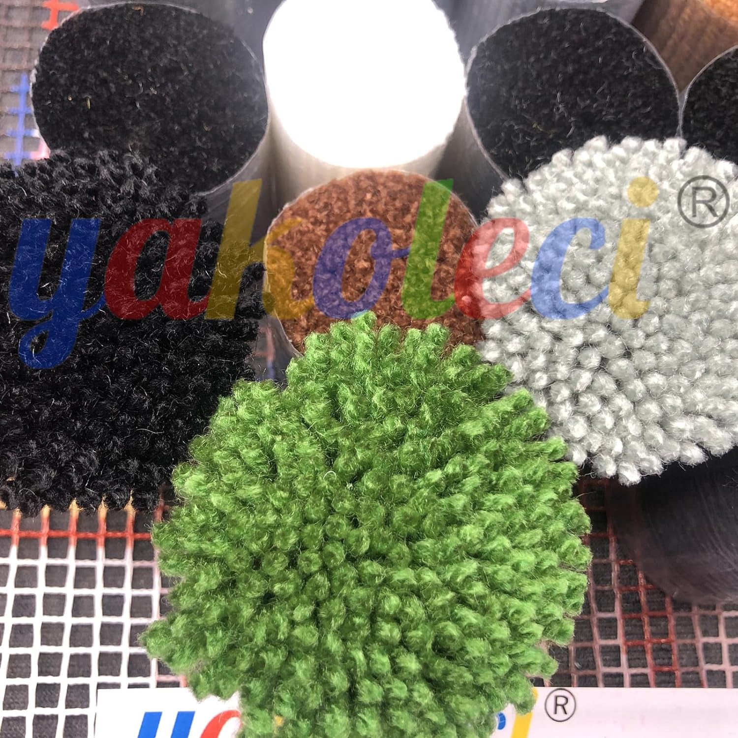 Latch Hook Kits for Adults, Color Printed DIY Carpet Crafts Arts Rug for Home Decoration Festival Gift Size 23.6''X15.8 (Happy Dog), Onesize