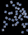 Clear Earring Backs, 200PCS Plastic Earring Stoppers, Tube Earring Findings, Hypo-Allergenic Jewelry Accessories