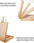 Tabletop Easel Beechwood Art Easel for Painting Canvases Table Easel Stand for Painters Painting by Numbers, Students Beginners Artist Adults