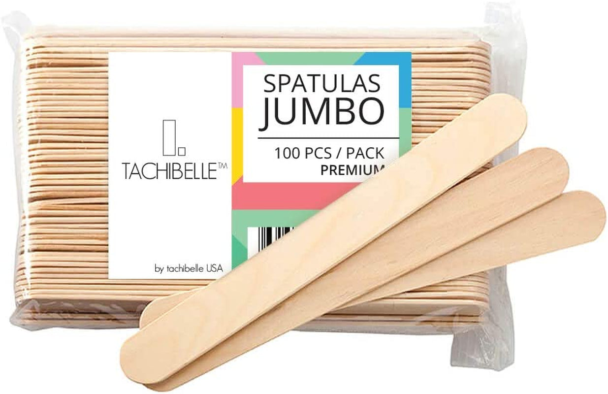100 Piece Jumbo Craft Sticks, Premium Wood for Building, Mixing, and Creating Craft Projects