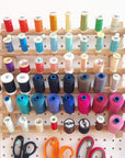 Wooden Thread Rack Sewing and Embroidery Thread Holder, 60 Spools, 2 Pack