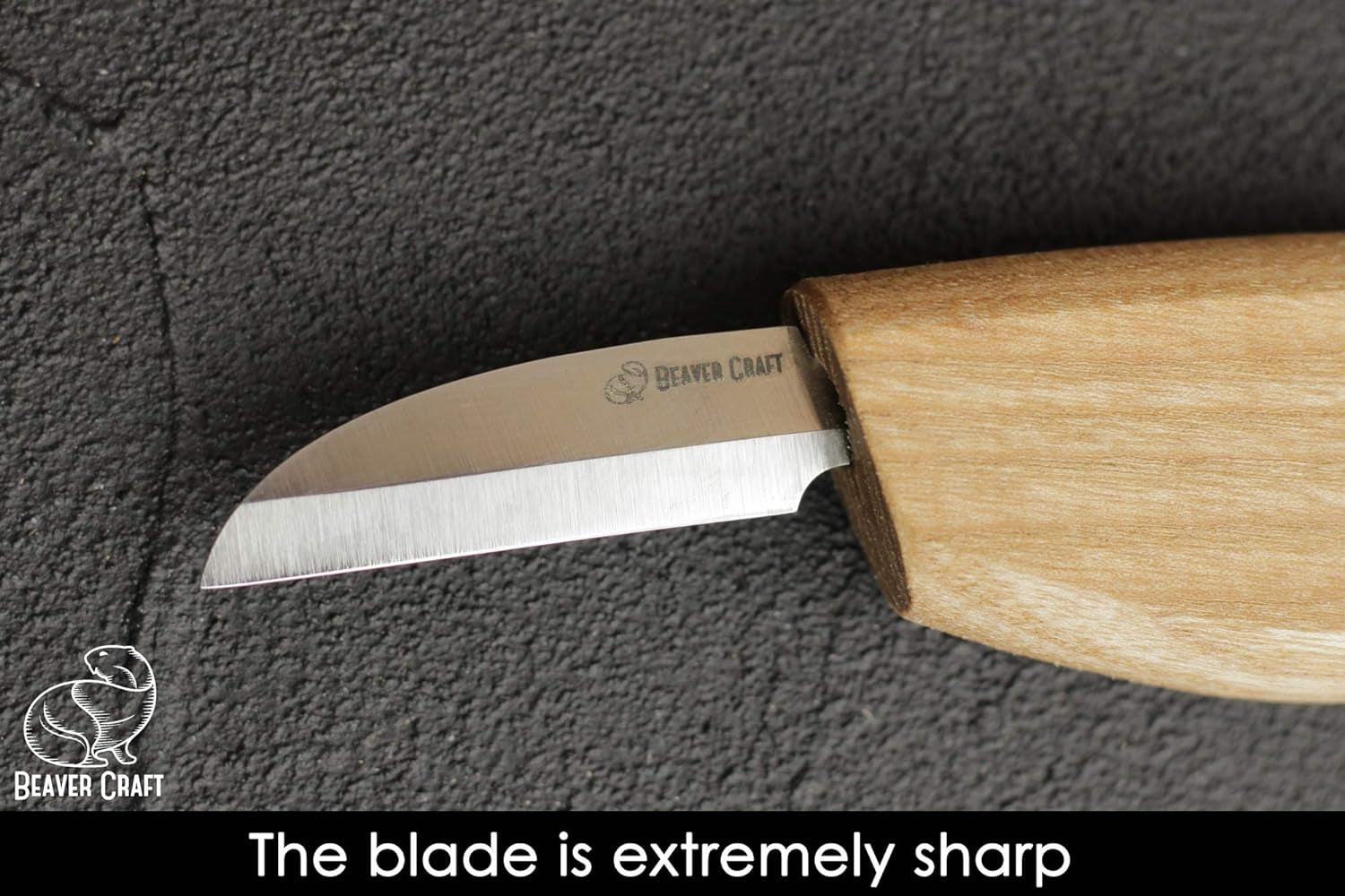 Whittling Knife C2 6.5&quot; Whittling Knife for Fine Chip Carving Wood and General Purpose Wood Carving Knife Bench Detail Carving Knife Carbon Steel and Whittling for Beginners