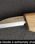 Whittling Knife C2 6.5" Whittling Knife for Fine Chip Carving Wood and General Purpose Wood Carving Knife Bench Detail Carving Knife Carbon Steel and Whittling for Beginners