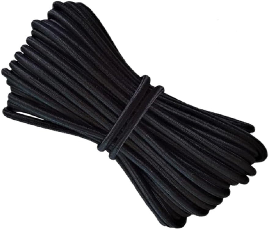 1/8-Inch (3Mm) 10 Yards Black Heavy Stretch round String Elastic Cord for DIY Crafting Sewing