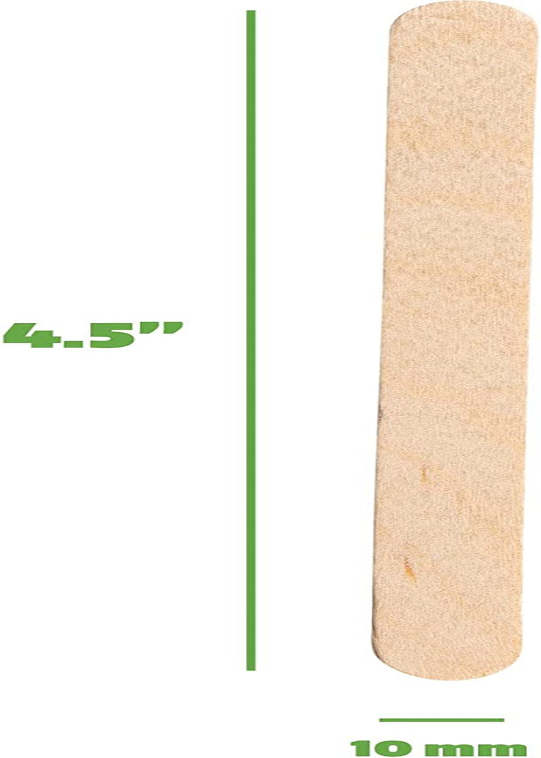 [1000 Count] 4.5 Inch Wooden Multi-Purpose Popsicle Sticks for Crafts, Ice, Ice Cream, Waxing, and Tongue Depressor Wood Sticks