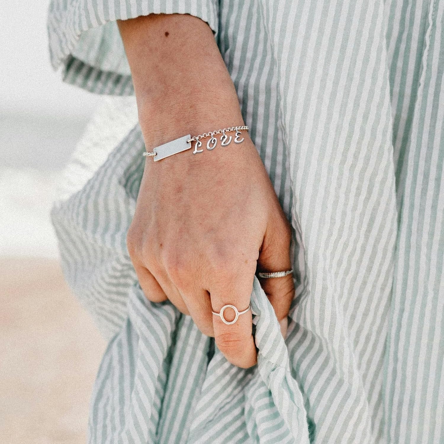 156PCS ABC Letter Charms, Mini A-Z Alphabet Bracelet Necklace Pendants with 200PCS Open Jump Rings for DIY Jewelry Making