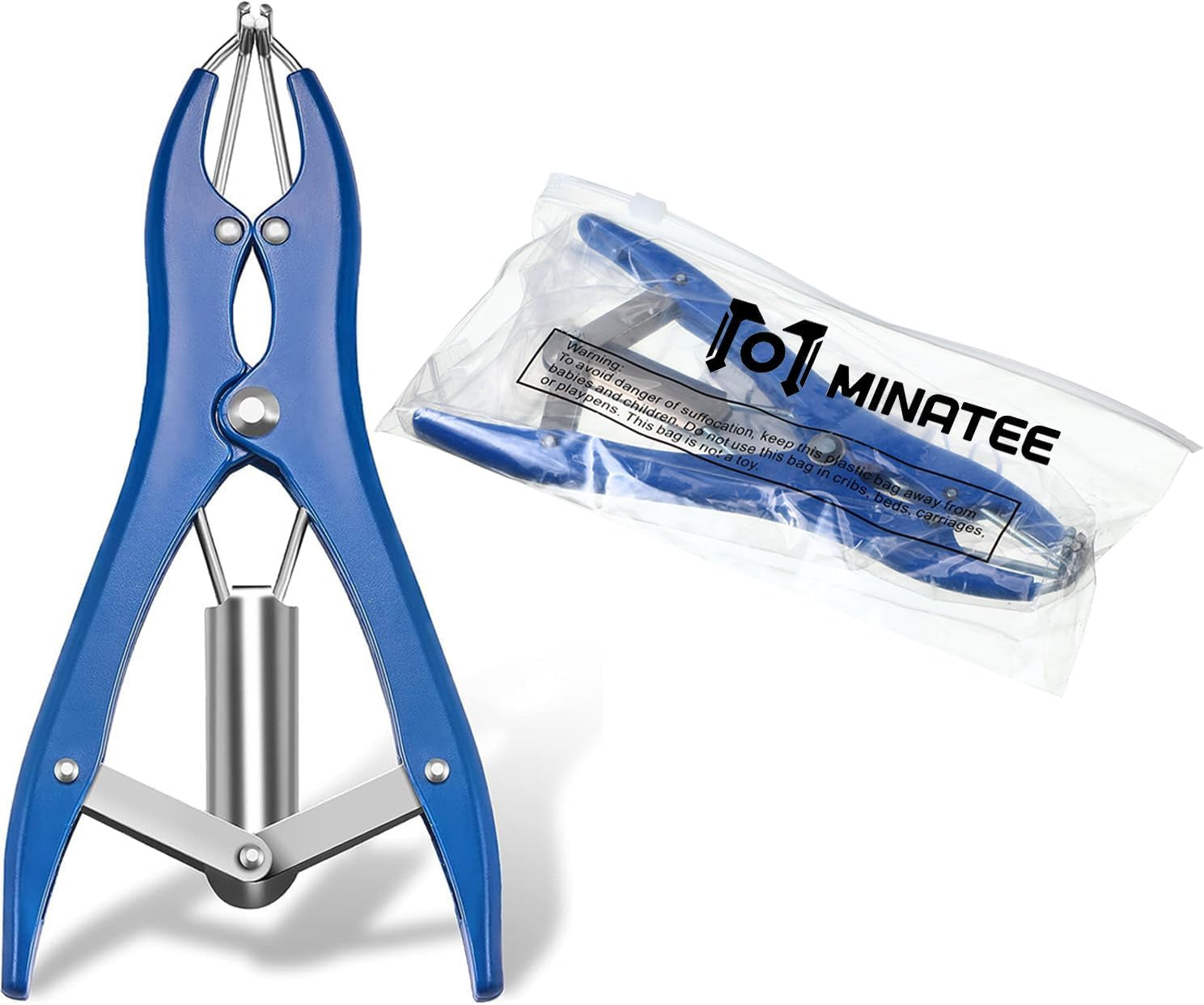 Balloon Expander Pliers Balloon Stuffing Tool Blue Stainless Steel Balloon Stretcher Sequin Filling Pliers for Filling Balloon Sequins Petals Feathers Home Party Activities (Simple Style)