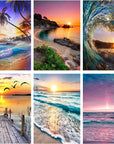 6 Pack Diamond Painting Kits - 5D Diamond Art Kits Full Drill Diamond Painting Kits for Adults Kids Beginners, DIY Butterfly Hummingbird Flowers Diamond Painting Packs Home Wall Decor 11.8X15.7Inch