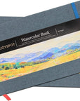 5.5" X 8.5" Watercolor Pad, Pack of 2 (76 Sheets), 110 Lb (230 GSM), Acid-Free Paper, Watercolor Book with Linen Bound for Watercolor Techniques and Mixed Media