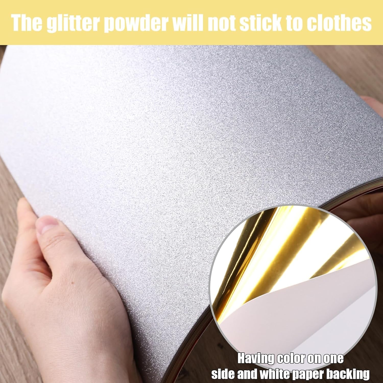 48 Sheets Glitter Cardstocks, 8.5 X 11 Inches Premium Sparkle Cardstock Paper Heavyduty Craft Paper for Scrapbook Making DIY Crafts, 92Lb/250Gsm