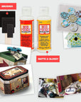 Mod Podge Decoupage Starter Kit, Gloss and Matte Medium with 3 Pixiss Foam Brushes, Waterproof for Puzzles, Wood and More