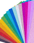 Glitter Cardstock Paper, 36 Sheets Sparkly Paper A4 Premium Craft Cardstock 18 Colors for Card Making Paper Crafting Scrapbook 250GSM