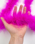 Wanruida 2 Yards 20G Rose Fluffy Marabou Feather Boa for DIY Craft Sewing Trim Home Wedding Party Christmas Decoration